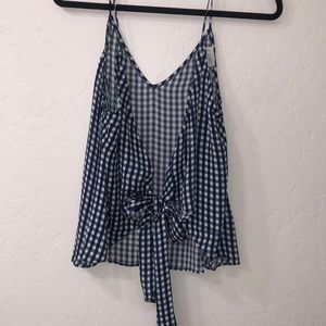 Reversible blue and white Cami NYC top